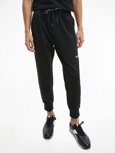 Calvin Klein Ruhák HU374081 | Calvin Klein Reconsidered Stretch Milano Jersey Férfi Jogger Fekete